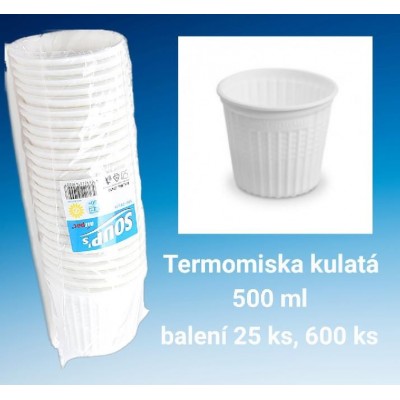 TERMOMISKA AIRPAC 500 ml kulatá - 25ks